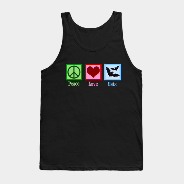 Peace Love Bats Tank Top by epiclovedesigns